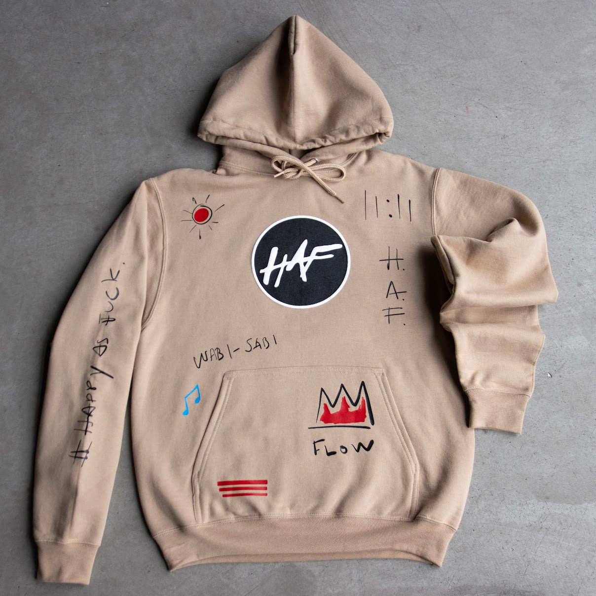 Sand HAF Puff Hoodie