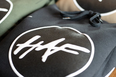 Black HAF Puff Hoodie